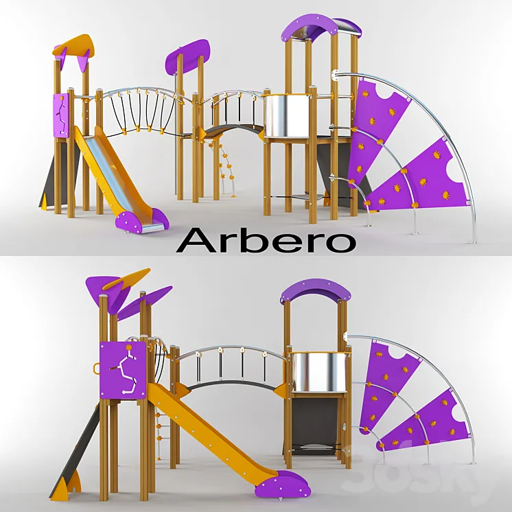 Playground equipment companies Arbero 3DS Max