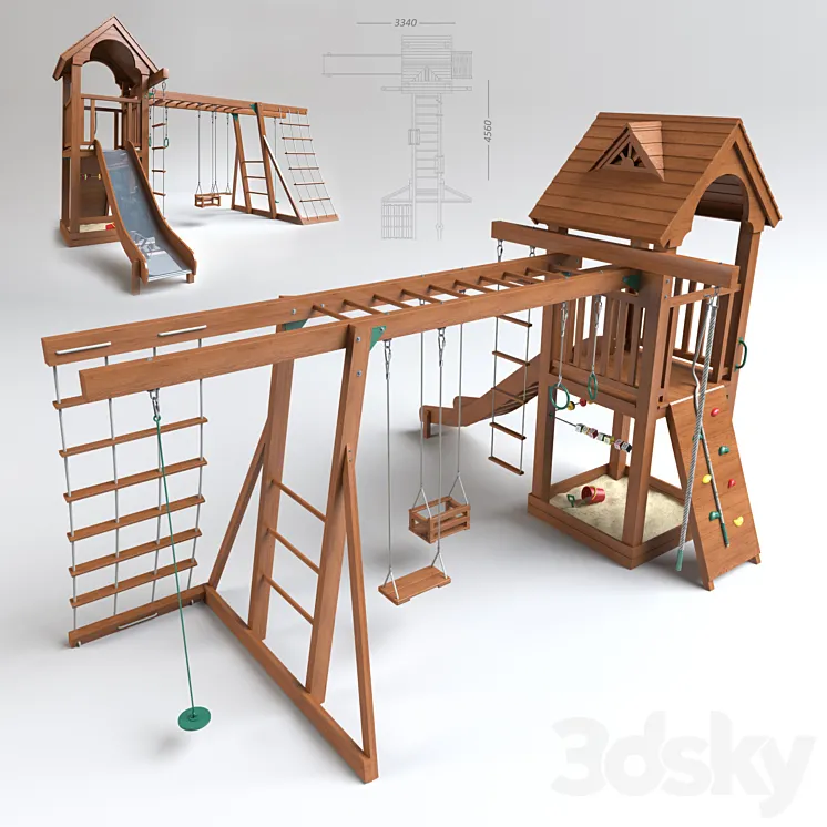 Playground structure 3DS Max