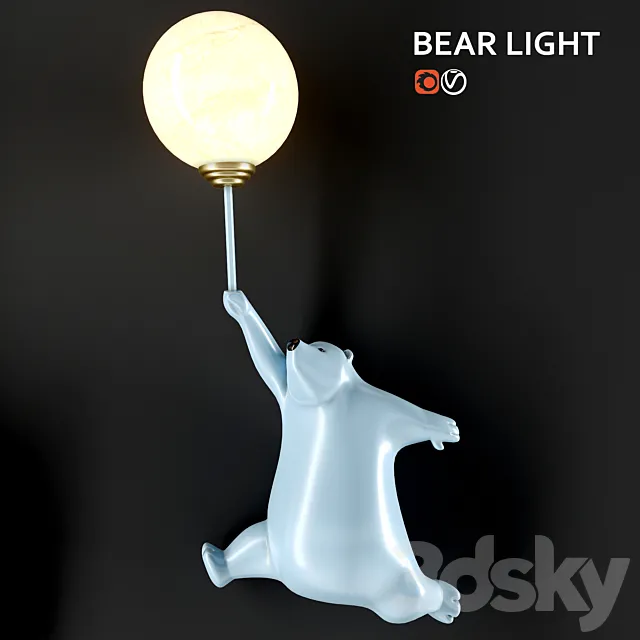 Playlighting BEAR LIGHT 3DS Max Model