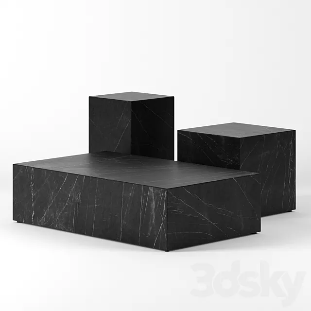 Plinth tables by Menu 3ds Max