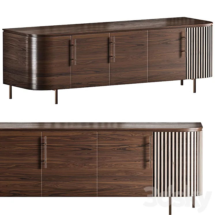 PLISSE Sideboard Plisse Collection By BAXTER 3DS Max Model