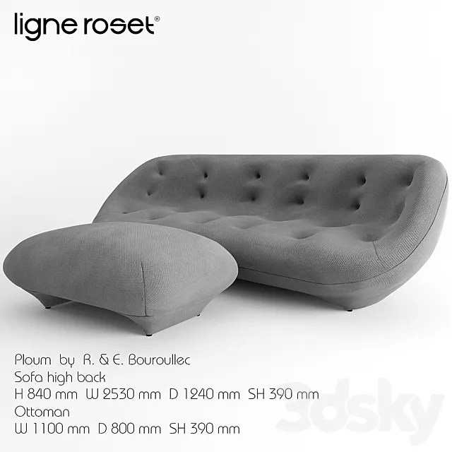 Ploum Ligne Roset 3DS Max Model