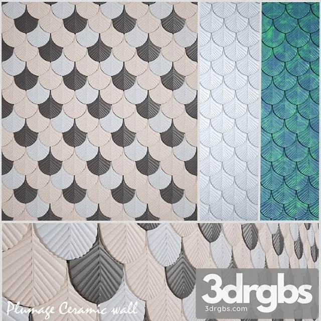 Plumage ceramic wall 3dsmax Download