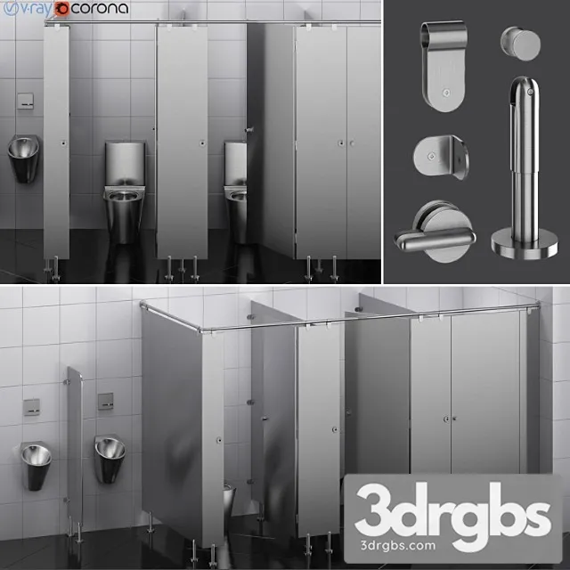 Plumbing Partitions for Public Toilets Fundermax 2 Constructor 3dsmax Download