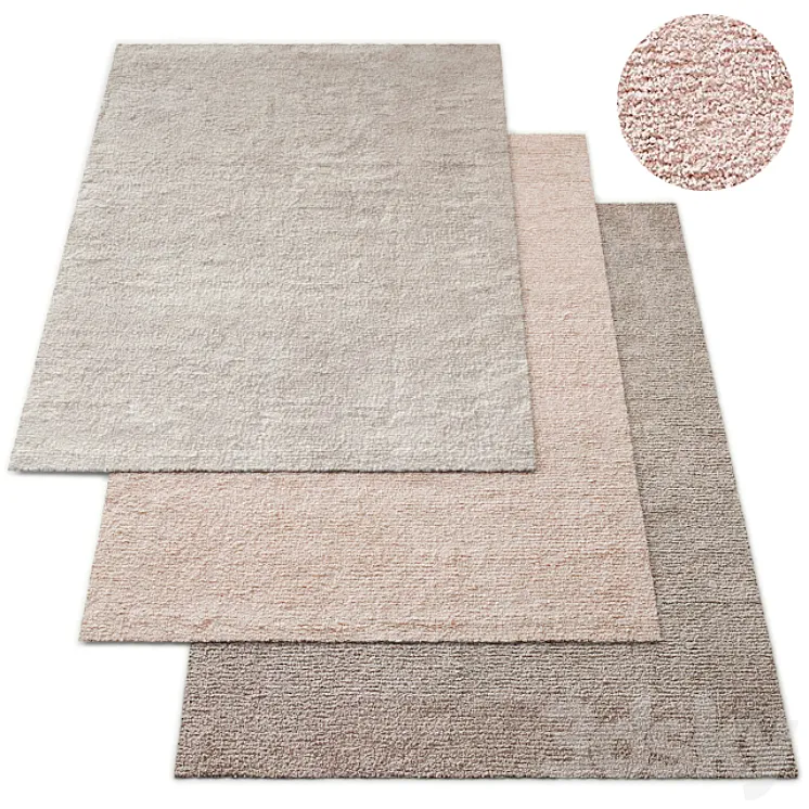 Plush Performance Handwoven Shag Rug RH Baby and Child Collection 3DS Max