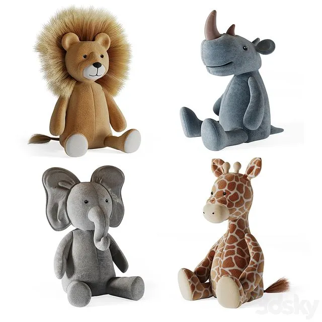 Plush Toys 04 3dsMax Model