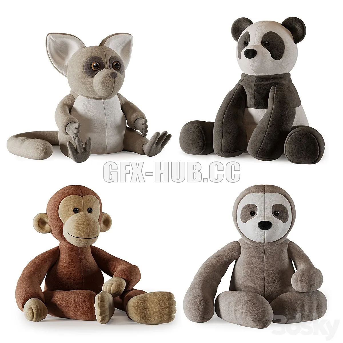 Plush Toys 22 3dsMax Model