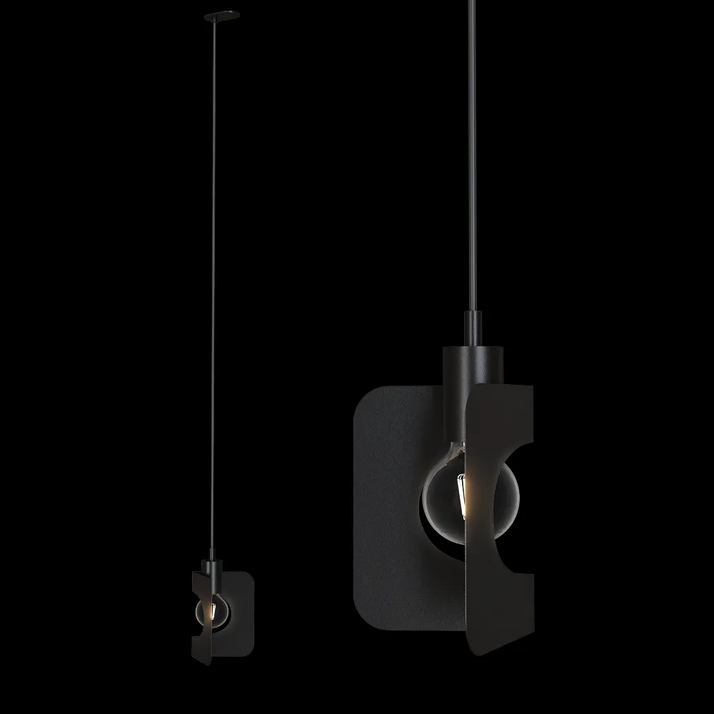 Pluskouple – Ceiling lamp CORNER Globe 3ds Max