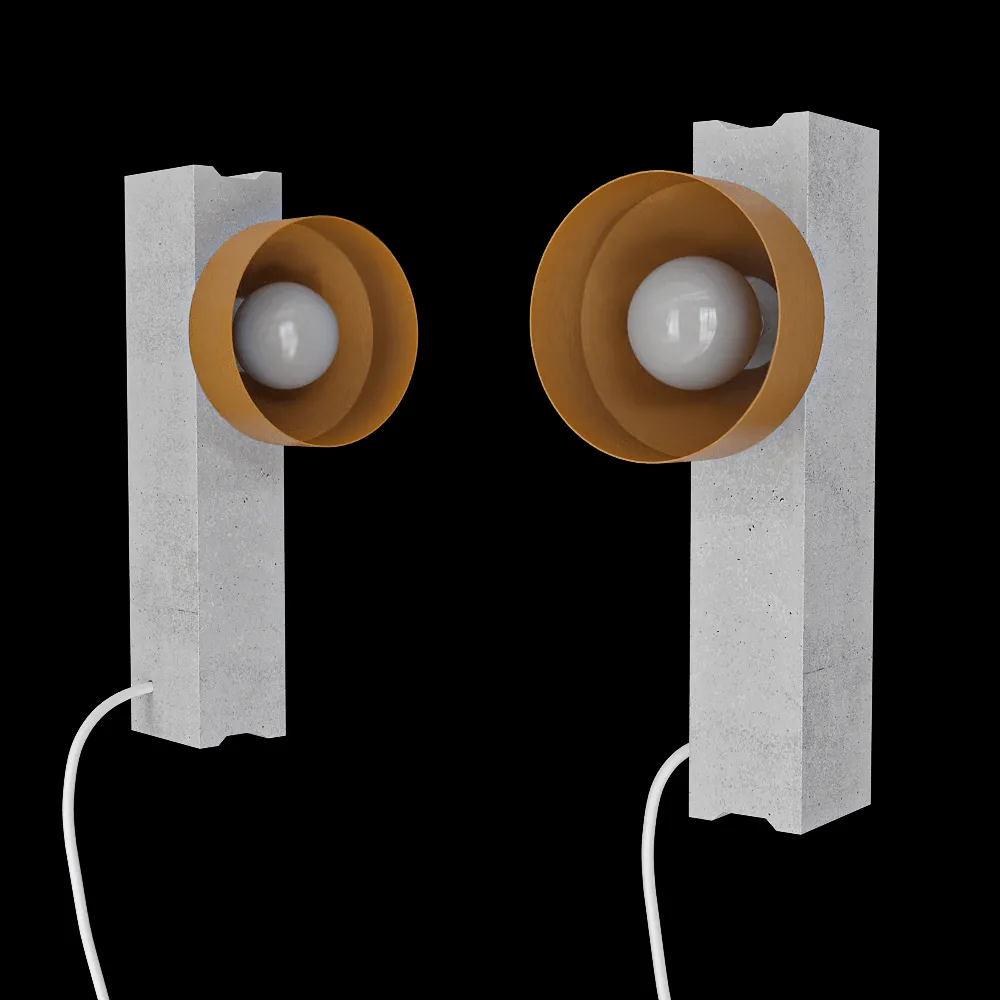Pluskouple – Wall lamp Block 3ds Max