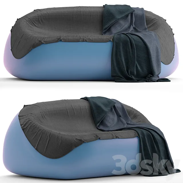 Plust GUMBALL garden sofa with coverlet 3DSMax File