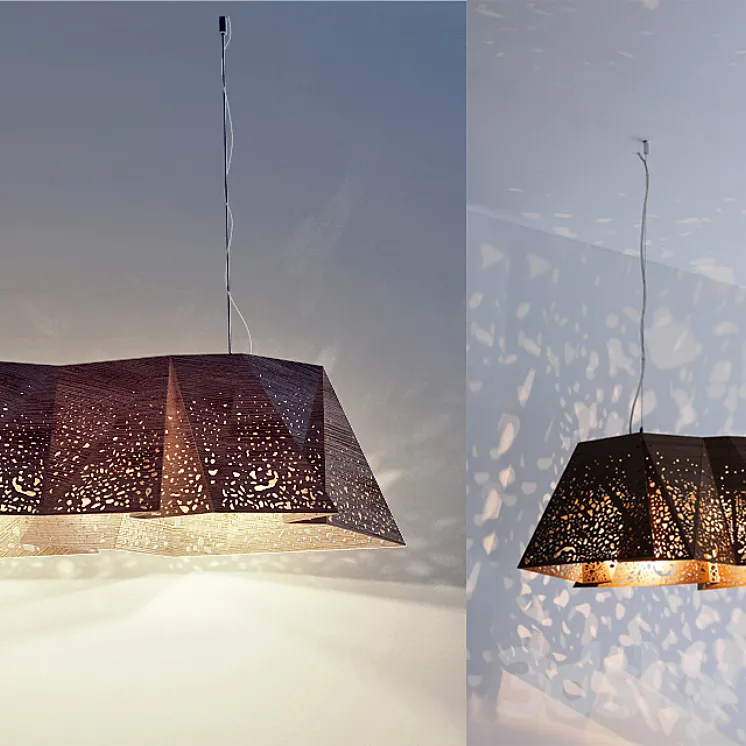 Plywood Chandelier 3DS Max