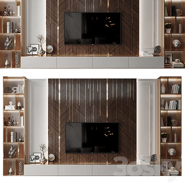 Plywood Tv Shelf KTV078 3ds Max