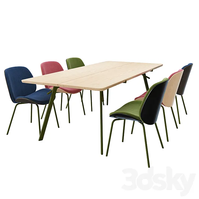 Pode table dinning 3DSMax File
