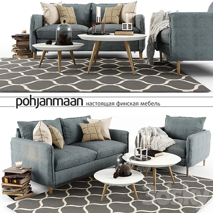 pohjanmaan sofa and decor 3DS Max