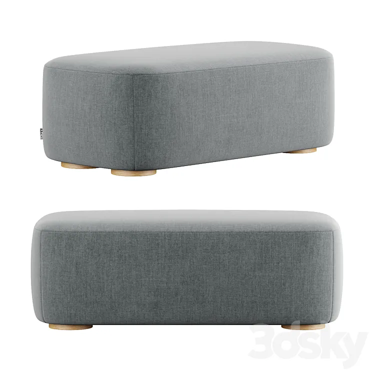 Polar Lounge Bench 3DS Max Model