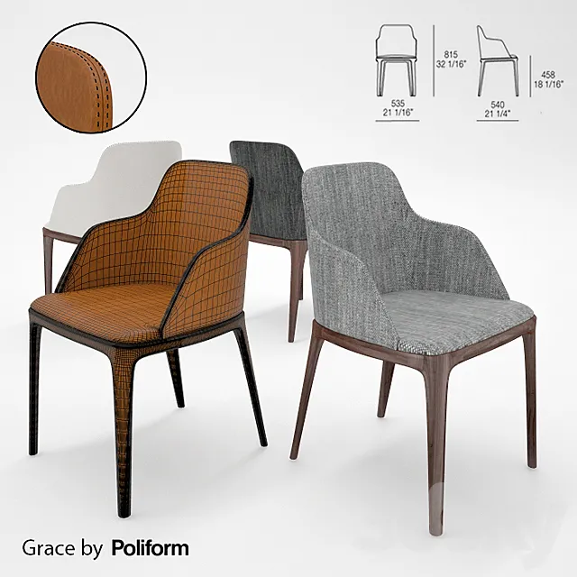 Poliform _ GRACE 3DS Max Model