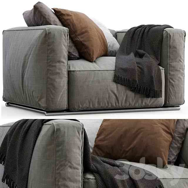 Poliform Armchair SHANGAI 3DS Max Model