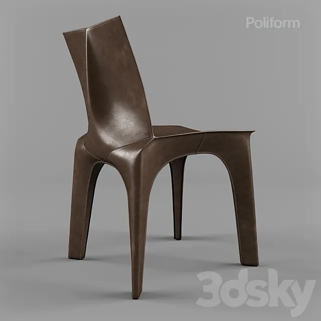 Poliform Bb chair 3DS Max Model