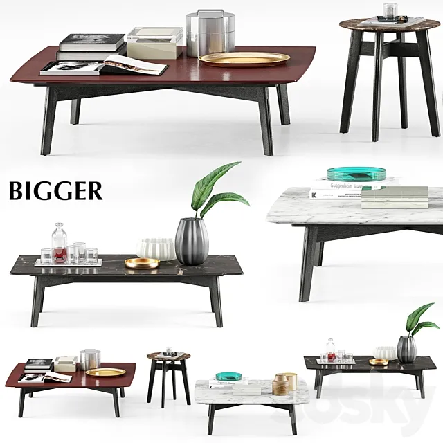 Poliform Bigger Coffee Tables 3DS Max Model