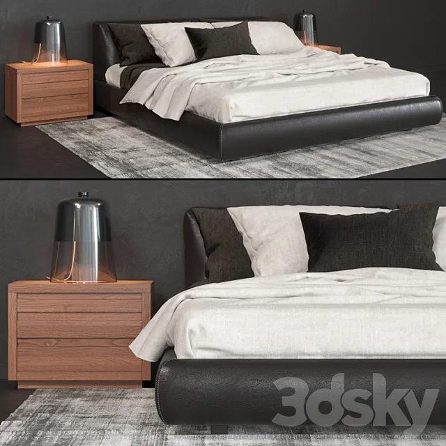 Poliform Bolton bed 3ds Max