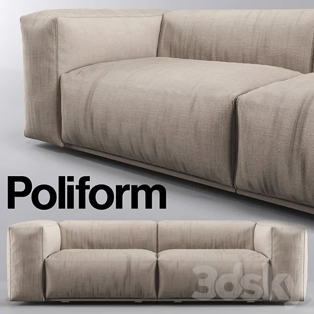 Poliform Bolton Sofa Short 3DSMax File