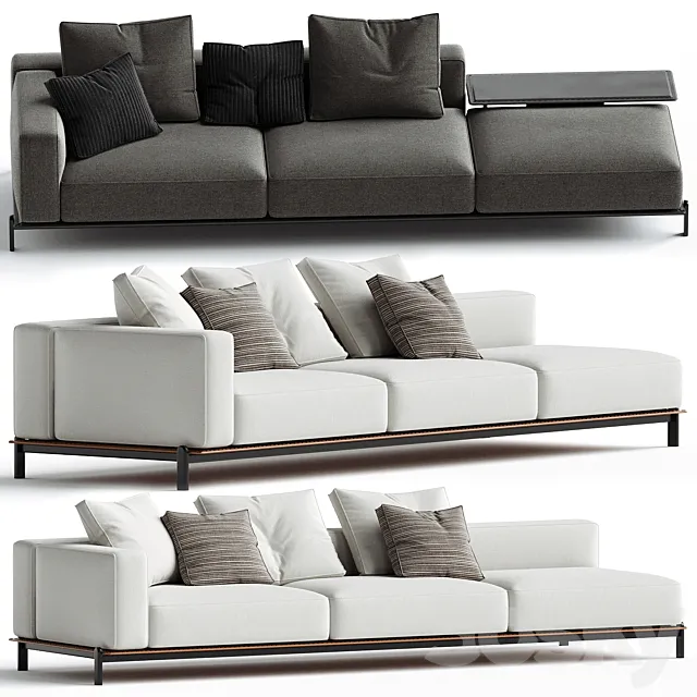 Poliform Brera Sofa Module System Set 03 3ds Max