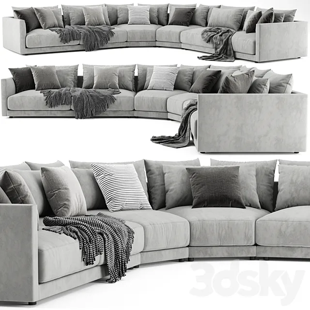 Poliform Bristol Angled Composition 2 3ds Max