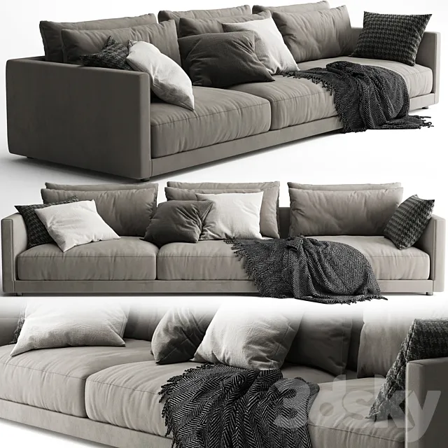 Poliform Bristol Sofa 3ds Max