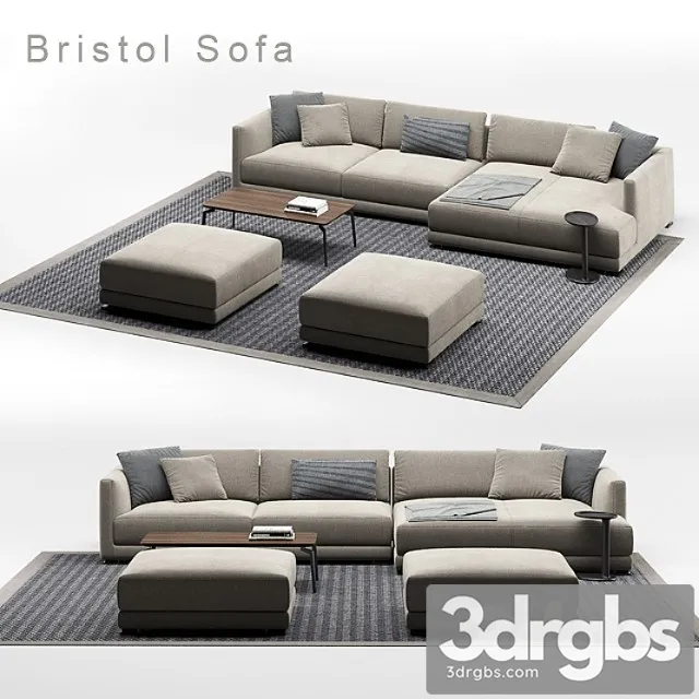 Poliform Bristol Sofa Composition 3dsmax Download
