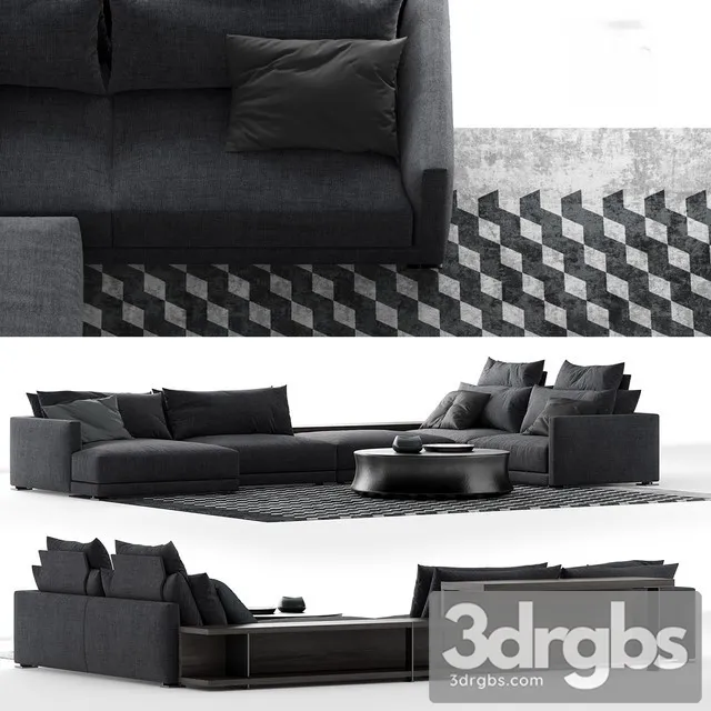 Poliform Bristol Sofa Composition B 3dsmax Download