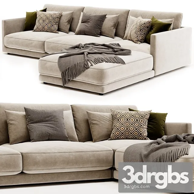 Poliform Bristol With Ottoman 8 3dsmax Download