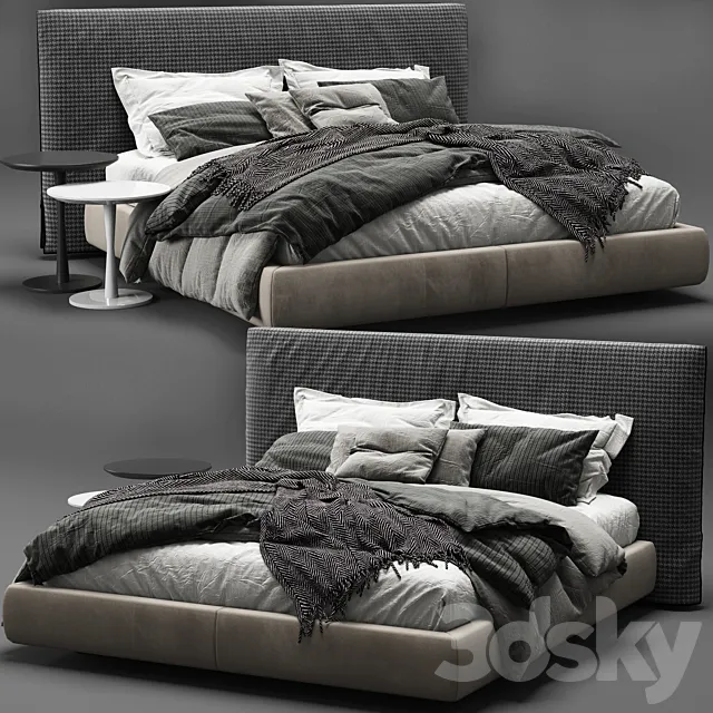 Poliform Bruce Bed 3DS Max Model