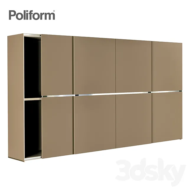 Poliform cabinet 3ds Max