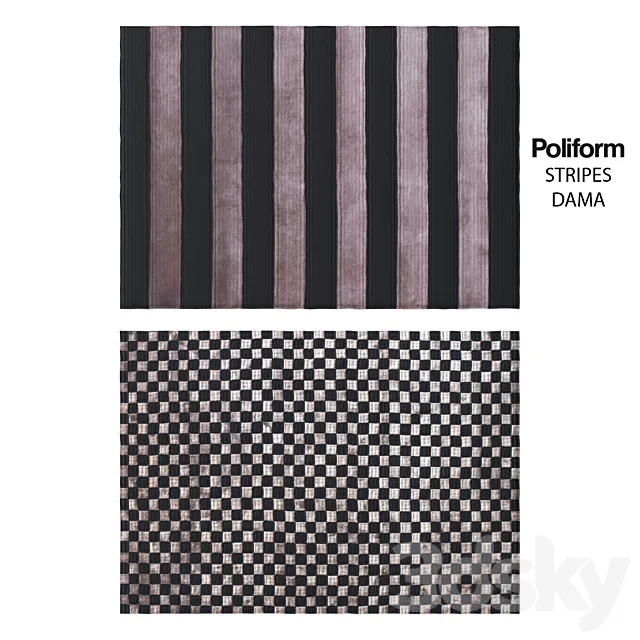 POLIFORM CARPETS DAMA STRIPES 3DS Max Model