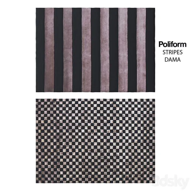 POLIFORM CARPETS DAMA STRIPES 3dsMax Model