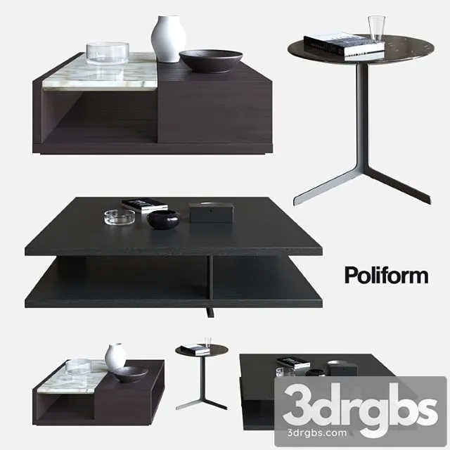 Poliform Coffee Tables Bristol Class Baba 3dsmax Download
