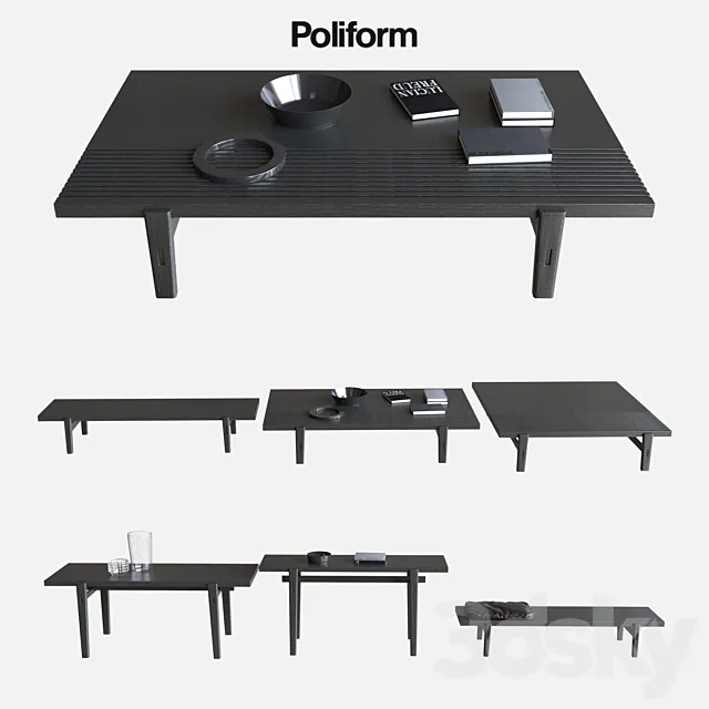 POLIFORM COFFEE TABLES HOME HOTEL 3DSMax File
