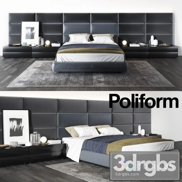 Poliform Dream Bed 02 3dsmax Download