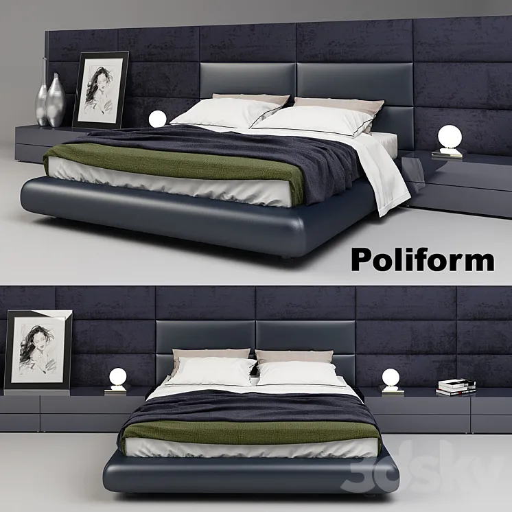 Poliform Dream Bed 3DS Max