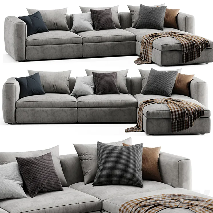 Poliform Dune Chaise Longue Sofa 3DS Max Model