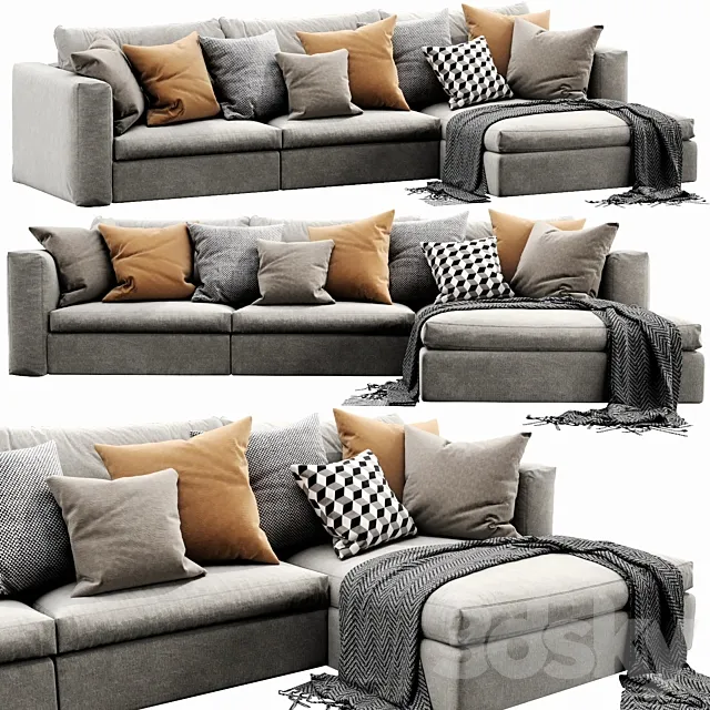 Poliform Dune Chaise Lounge 3DS Max Model