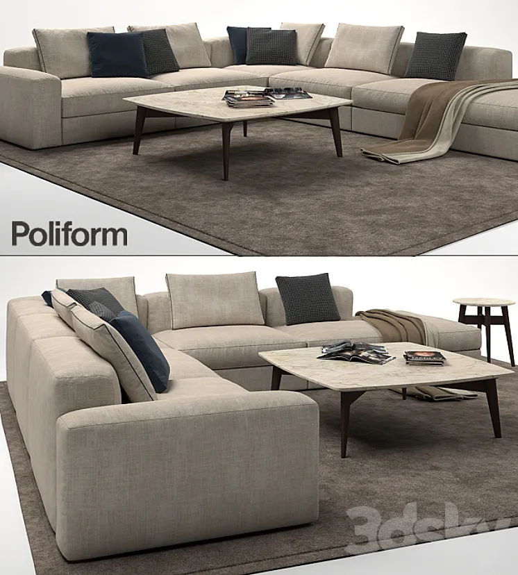 Poliform Dune Sofa 3DS Max