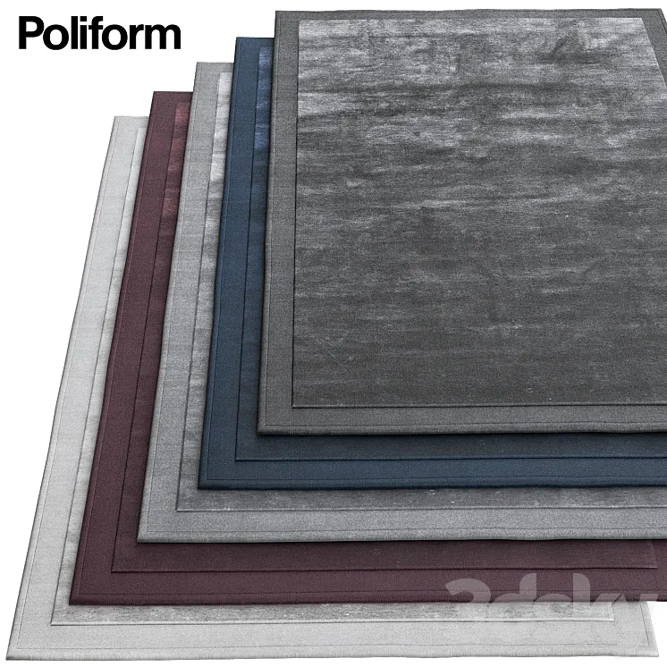 Poliform frame carpets 3DS Max