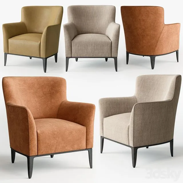 Poliform Gentleman low armchair 3dsMax Model