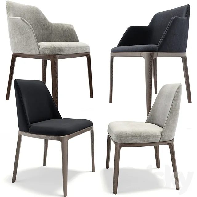 Poliform Grace And Sophie Chair Sets 3DS Max Model