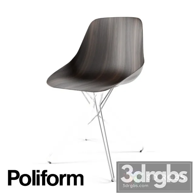 Poliform Harmony Steel Chair 3dsmax Download