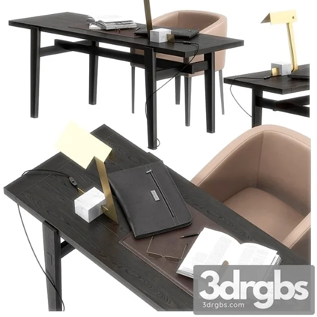 Poliform Home Hotel Desk Set 3dsmax Download