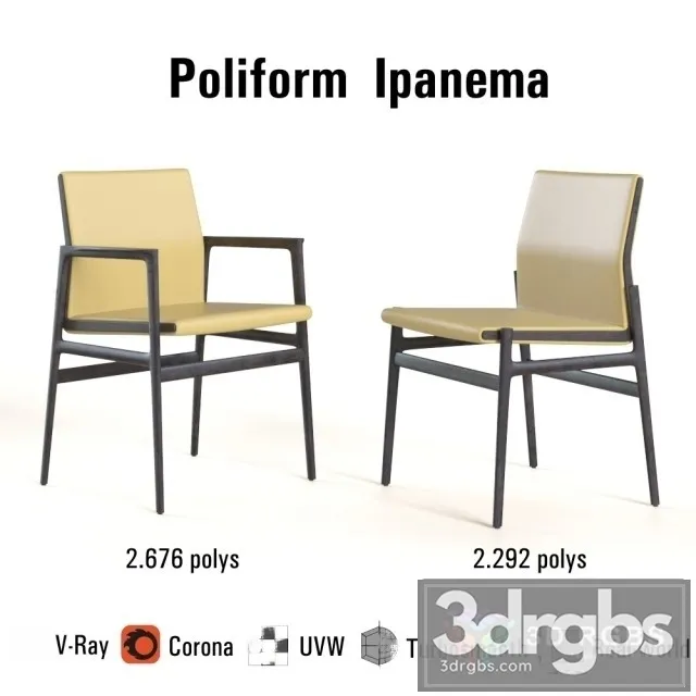 Poliform Ipanema Chair 3dsmax Download