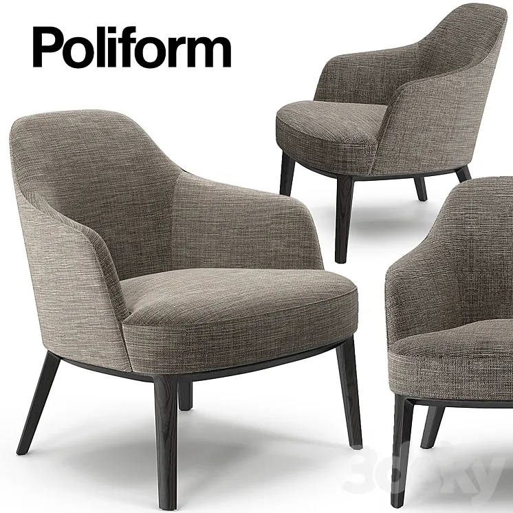 Poliform Jane armchair 3DS Max