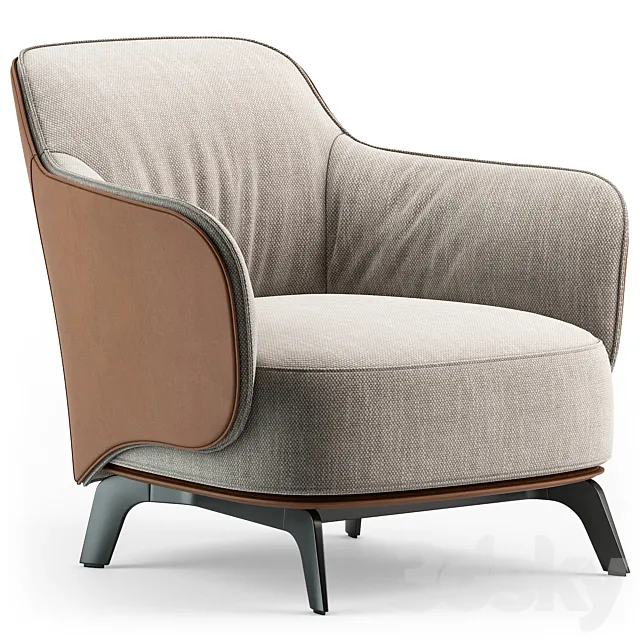 Poliform Kaori armchair set 02 3ds Max